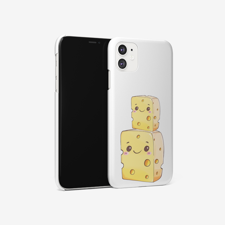 Cute Smiling Cheese Block iPhone Case – Lunarferns Design