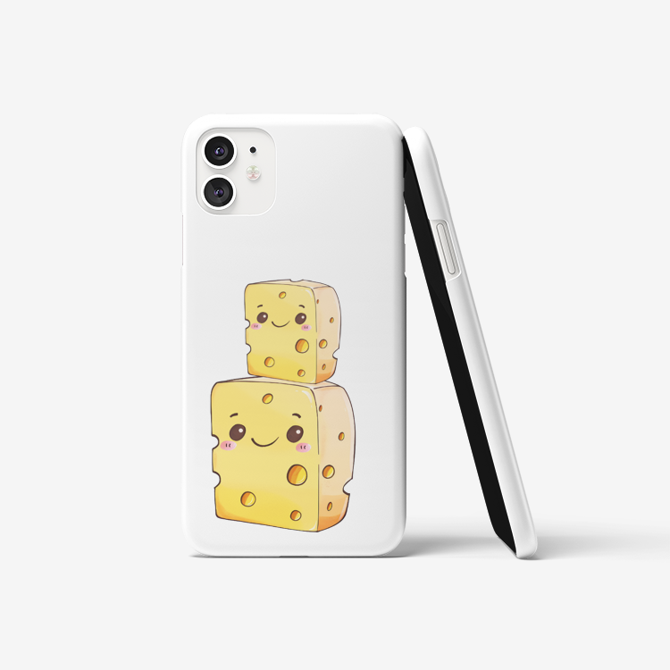 Cute Smiling Cheese Block iPhone Case – Lunarferns Design