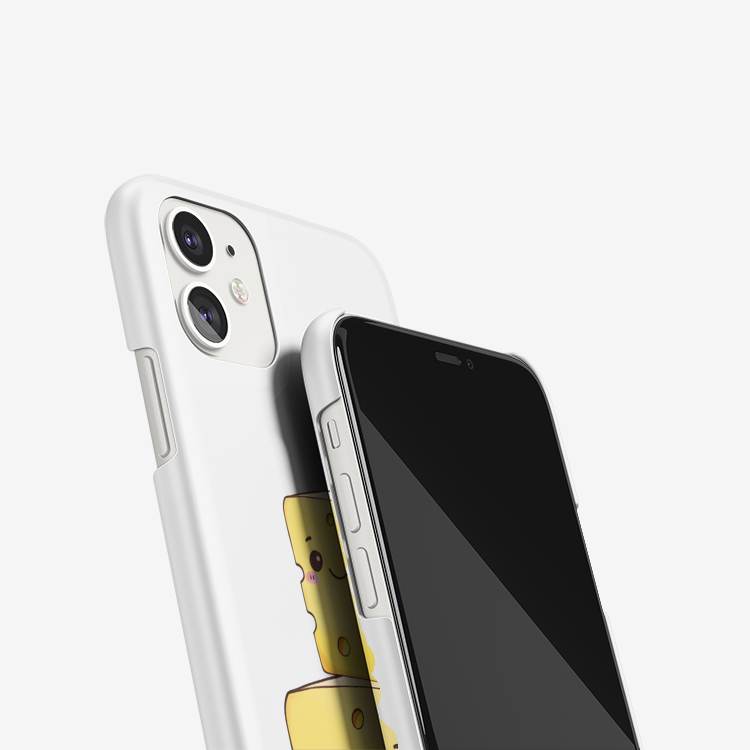 Cute Smiling Cheese Block iPhone Case – Lunarferns Design