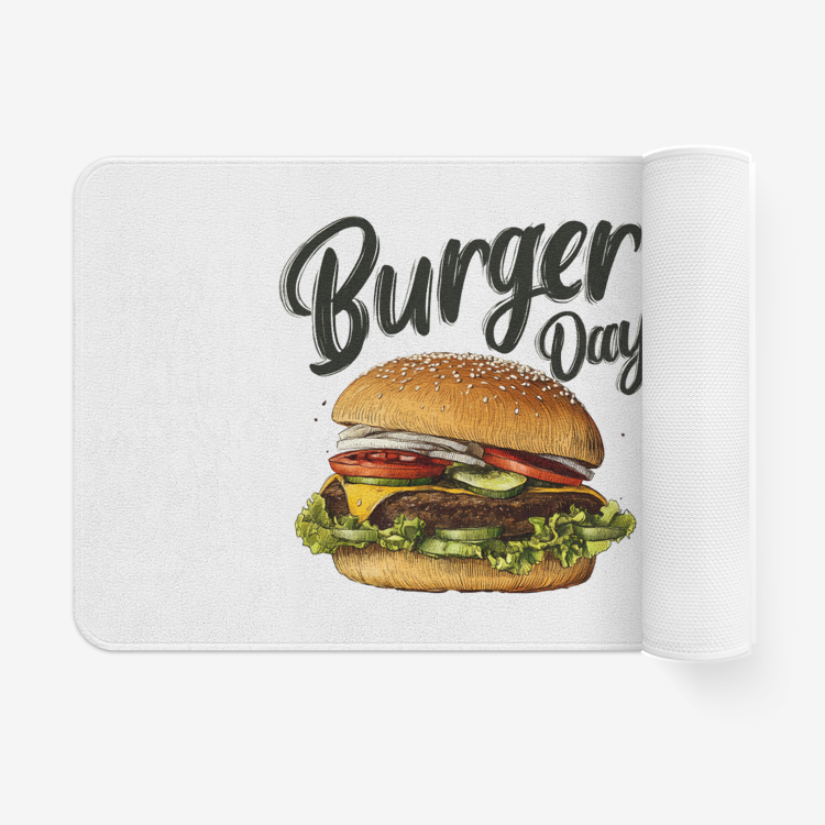 Burger Day – Funny Non-Slip Rug for Kitchen & Bathroom