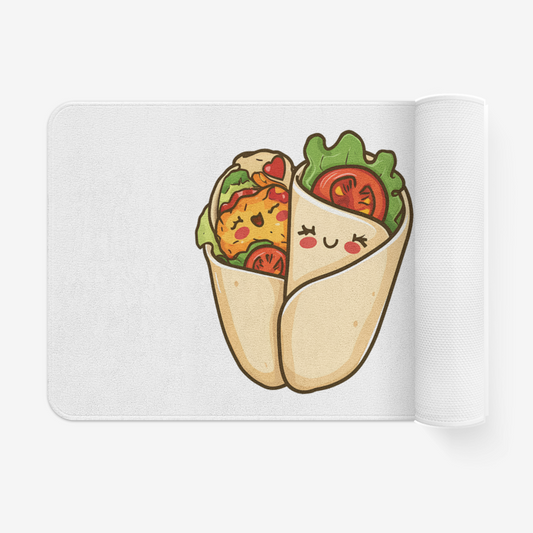 Smiling Burrito Wrap- Funny Non-Slip Rug for Kitchen & Bathroom