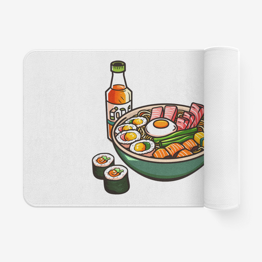 Korean Food – Funny Non-Slip Rug for Kitchen & Bathroom